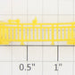 Roundhouse 90974 HO Yellow Observation Platform End Rail