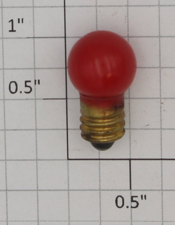 Lionel 432R 18 Volt Screw Base Translucent Red Large Globe Light Bulb