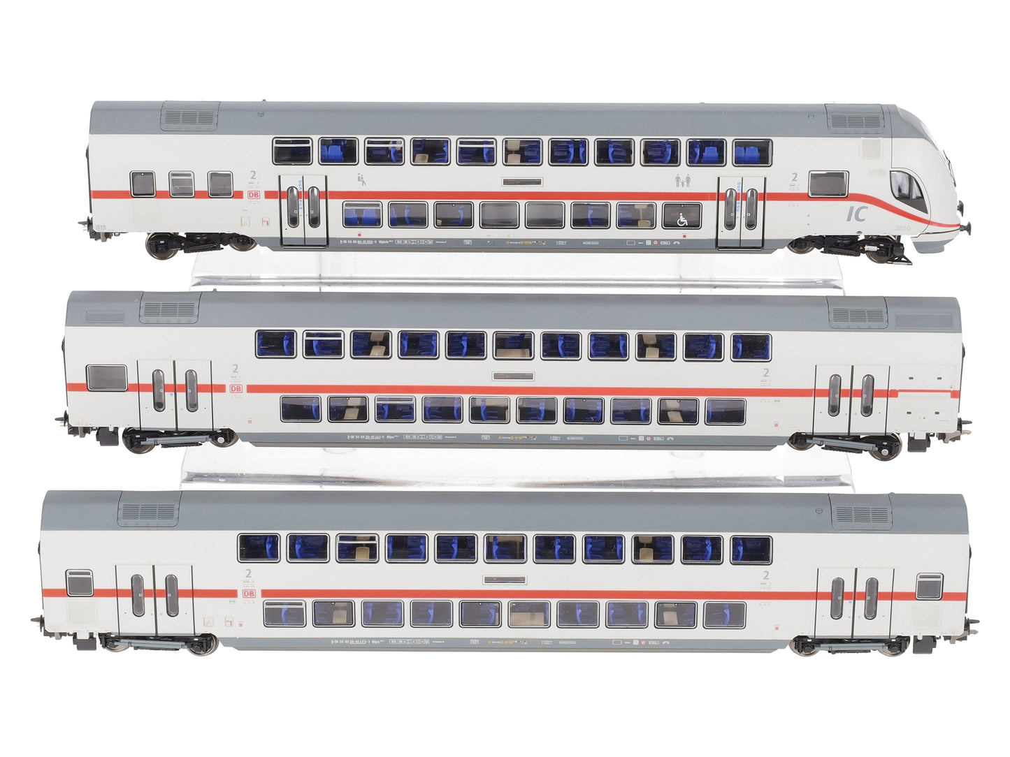 Brawa 44527 HO DB AG TWINNDEXX Vario IC2 Double Deck Coaches (Set of 3) LN/Box