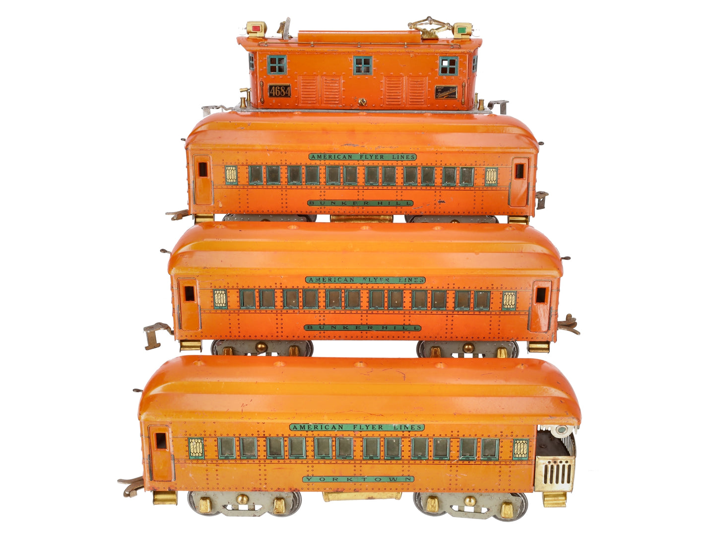 American Flyer 1483 Standard Gauge Statesman Electric Passenger Set VG