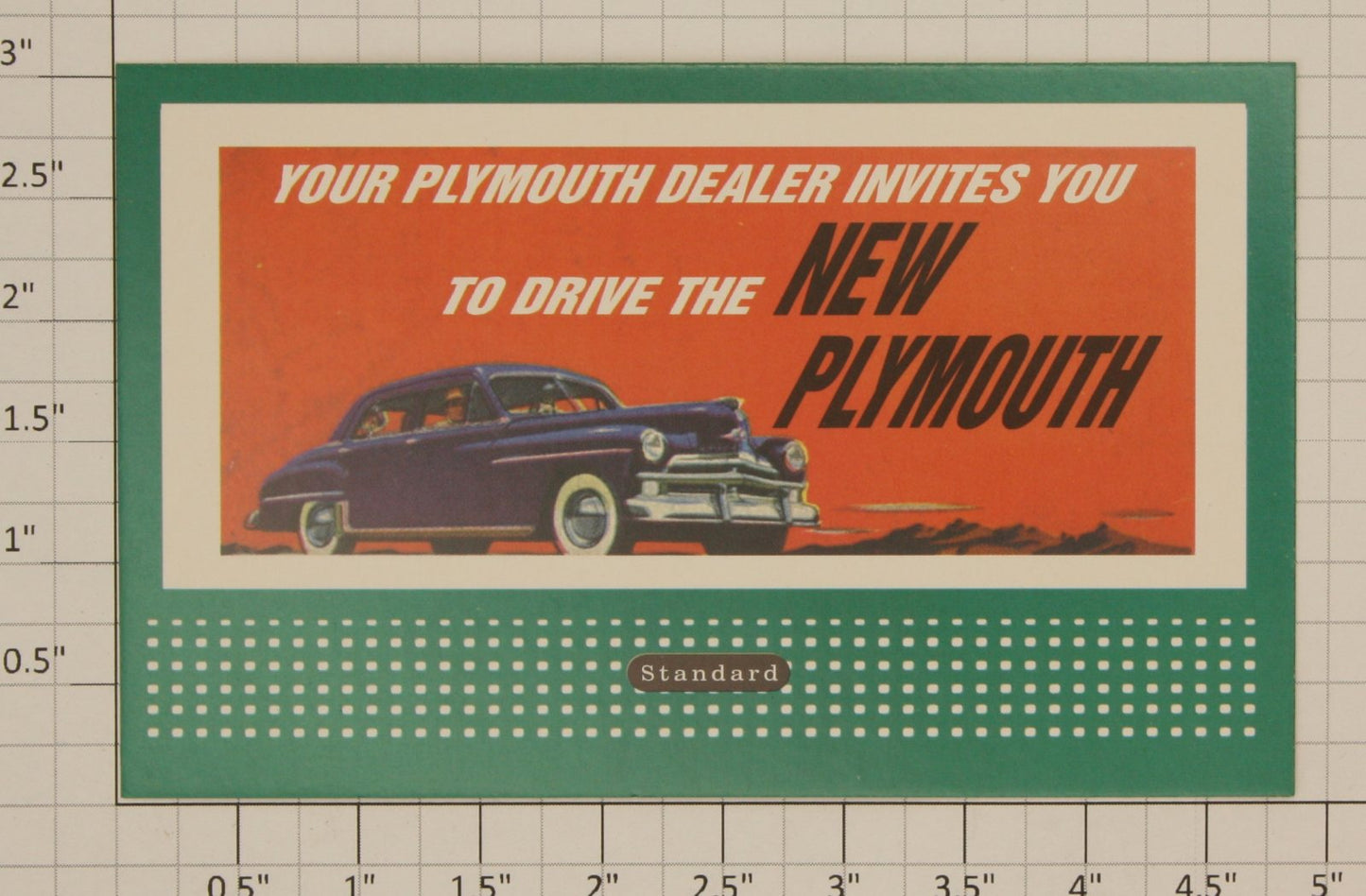 Lionel 310-49 "New Plymouth" Billboard Insert