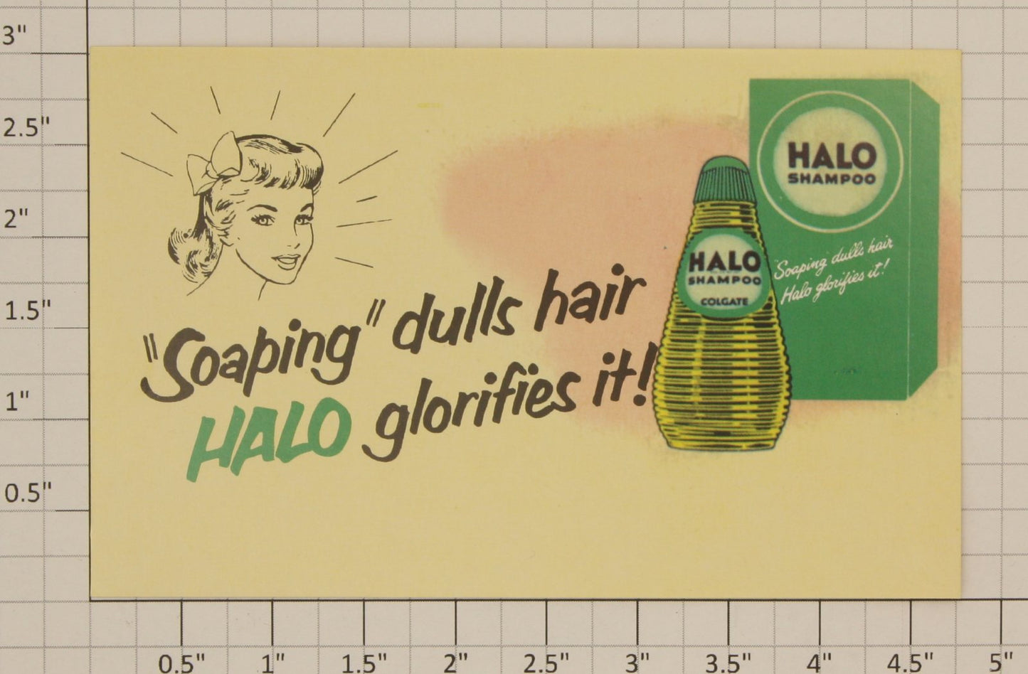 Marx 0226-1 "Halo" Shampoo Billboard Insert