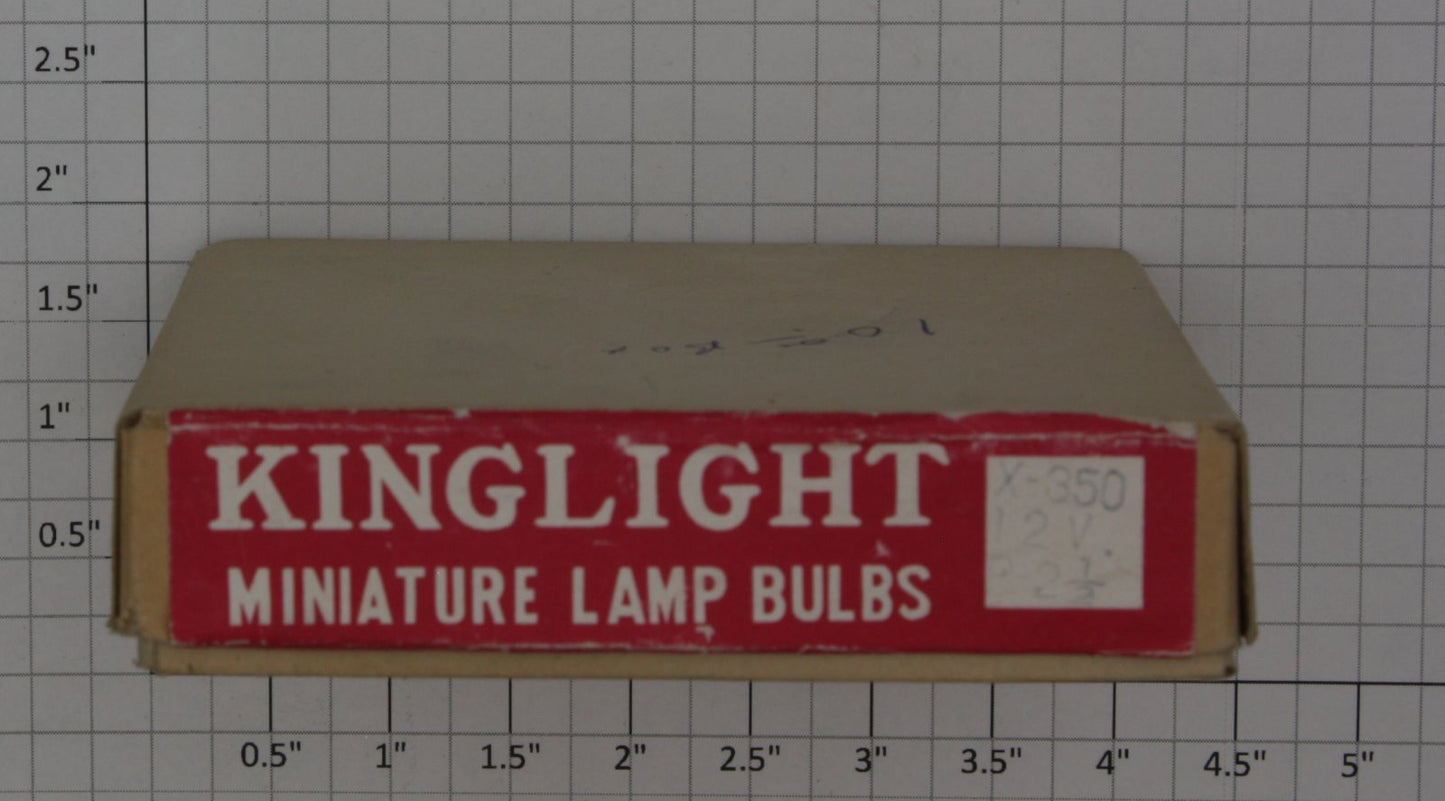 Acme X350 12V Midget Screw Base Clear Light Bulb (Box of 100)