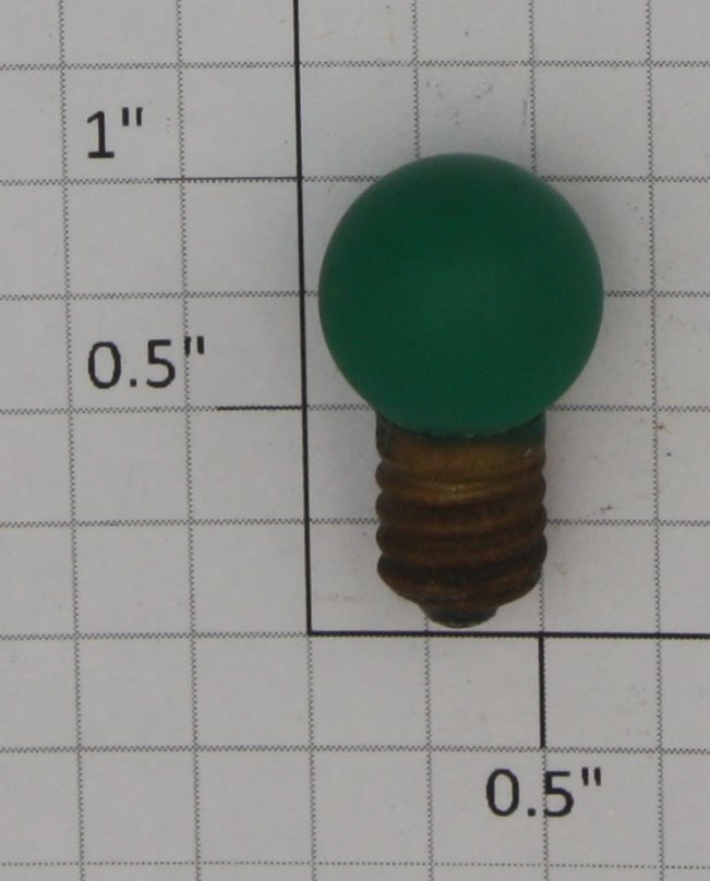 Lionel 432G 18 Volt Screw Base Translucent Green Large Globe Light Bulb