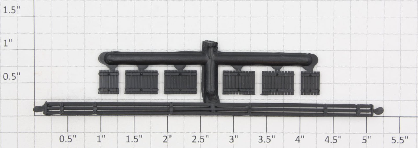 Roundhouse 34002 HO Freight Car Black Accessory Set
