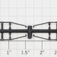 Roundhouse 10013 N Gauge Truss Rods (Set of 4)