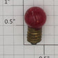 Lionel 432R 18 Volt Screw Base Transparent Red Large Globe Light Bulb