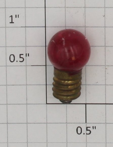 Lionel 432R 18 Volt Screw Base Transparent Red Large Globe Light Bulb