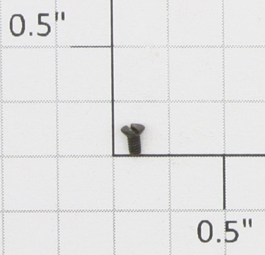 Lionel #0-80 x 9/64" Black Slotted Flat Head Machine Screw