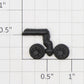 Roundhouse 29768 HO Black Plastic Flatcar / Handcar Wheels (Set of 2)