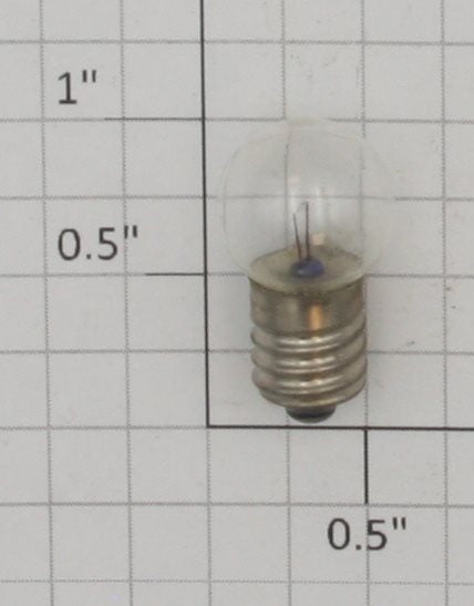 Lionel 502 5.1V .15A Screw Base Clear Large Globe Light Bulb