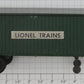 Lionel 3460-2 O Gauge Green "Lionel Trains" Trailer Van with "Fruehauf" Decals