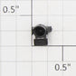 Roundhouse 70206 HO Black Plastic Modern Headlight Body