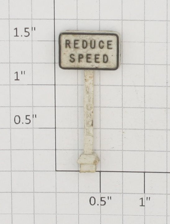 Lionel 309-24 Unpainted Reduce Speed Sign