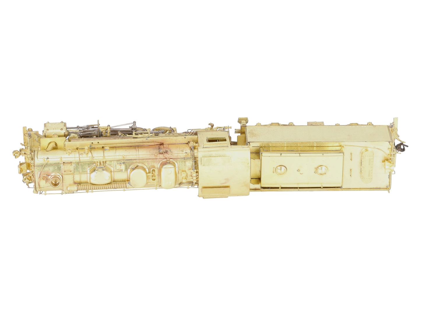 Hallmark Models HO BRASS MKT C-2-A 0-8-0 Steam Switcher & Tender - Unpainted VG/Box
