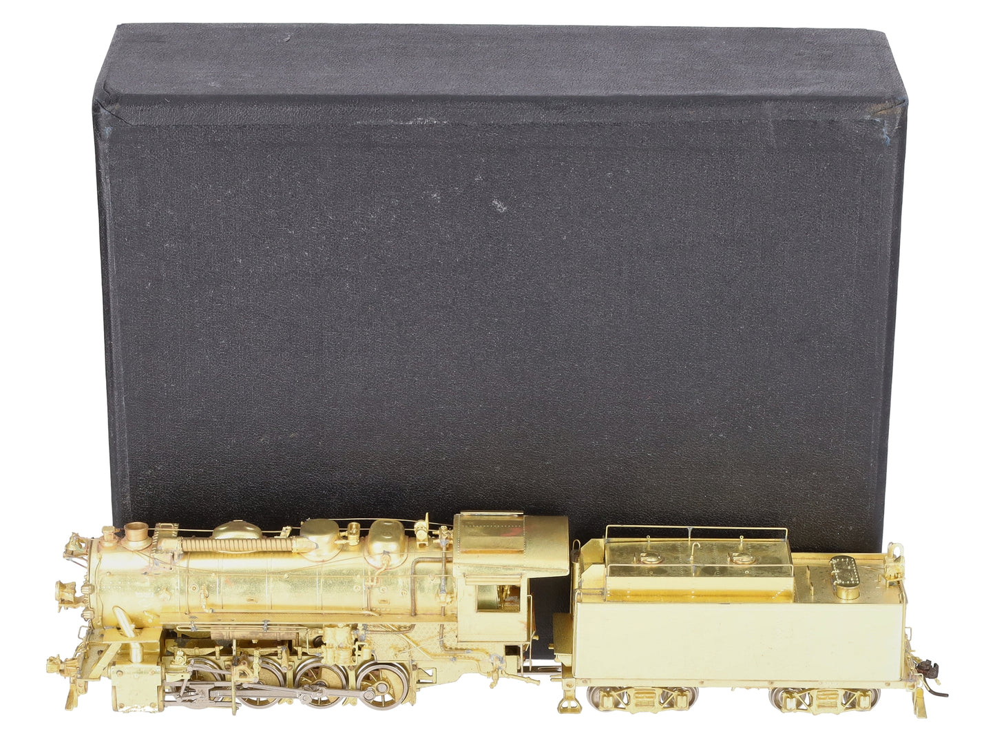 Hallmark Models HO BRASS MKT C-2-A 0-8-0 Steam Switcher & Tender - Unpainted VG/Box