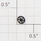 Roundhouse 70308 HO Black Plastic Brake Wheel