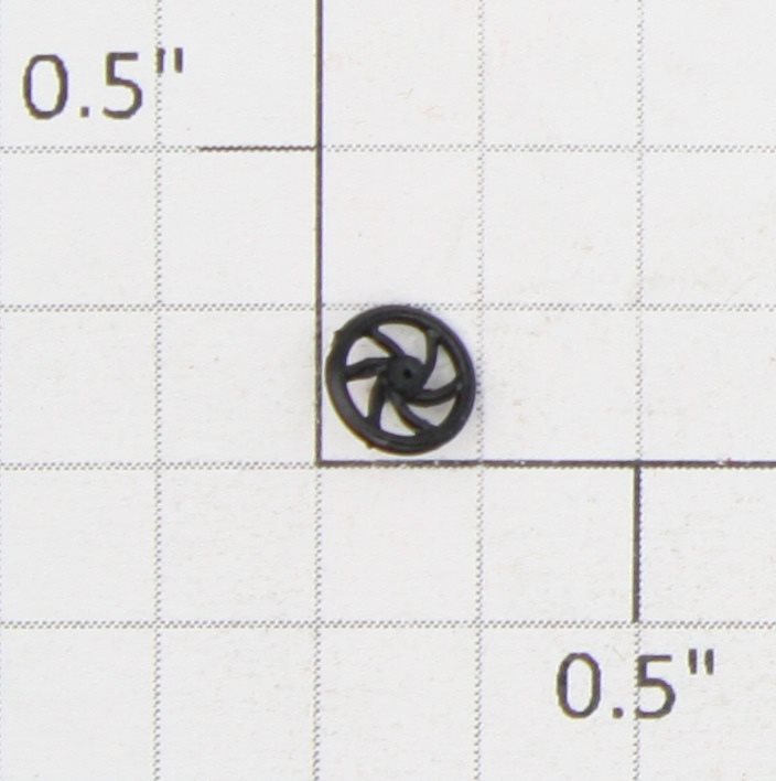 Roundhouse 70308 HO Black Plastic Brake Wheel