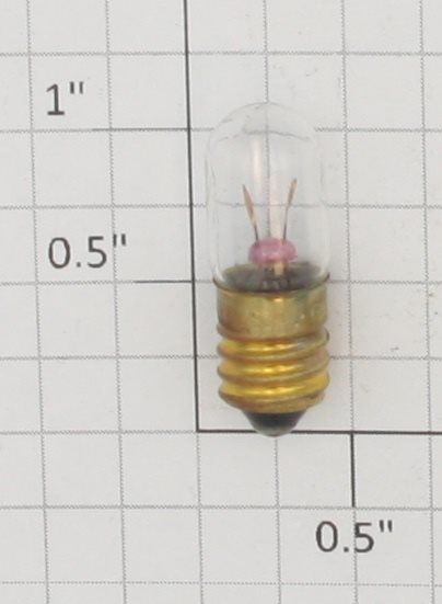 Acme 48 Tall Clear 2 Volt Screw Base Light Bulb