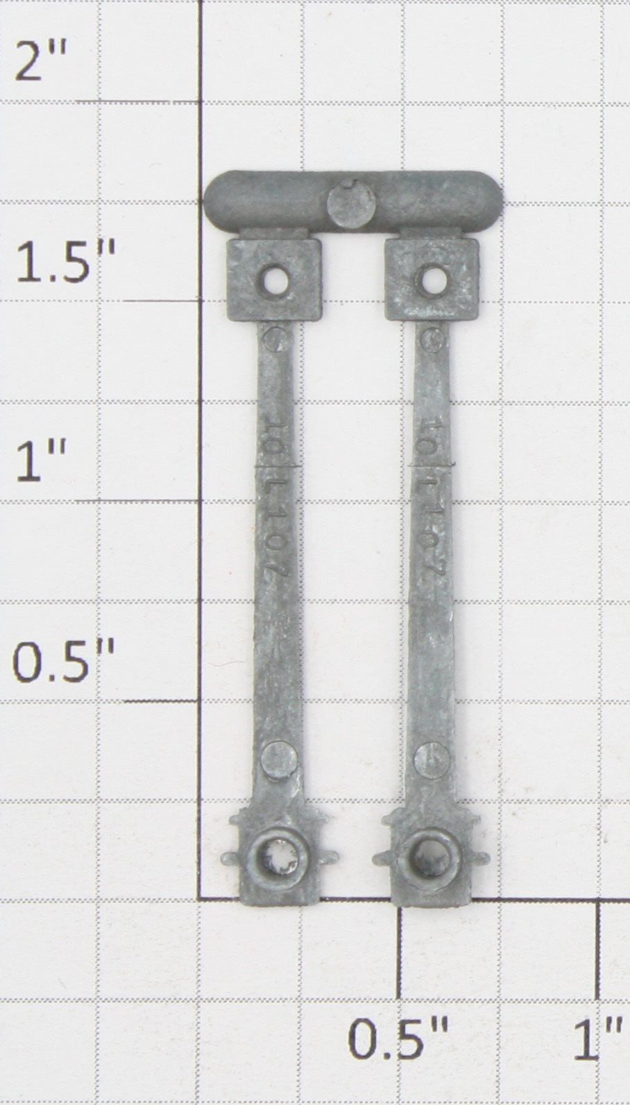 Roundhouse 71007 HO Unfinished Die Cast Main Drive Rod (Set of 2)