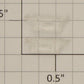 Lionel 8852-6/10 Clear Raised Number Marker Lens/Number Board Set (Pair of 2)