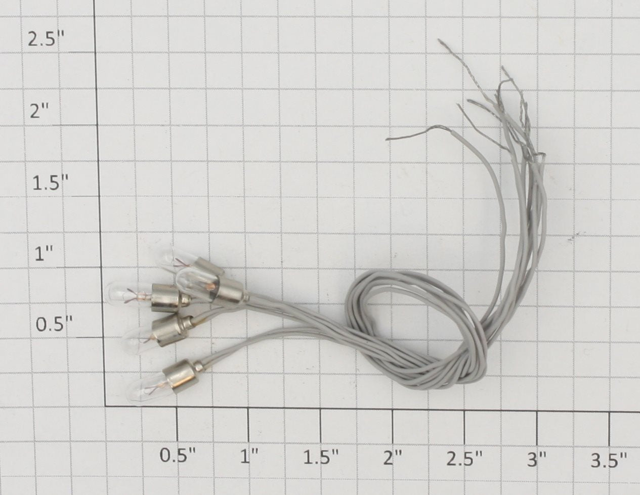 Acme 0613-10 Midget White Bulbs with Wire (Bag of 5)