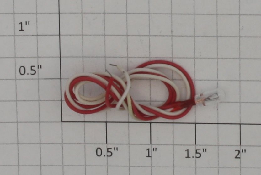 Lionel 0613-7 White Grain of Wheat Bulb with Wire