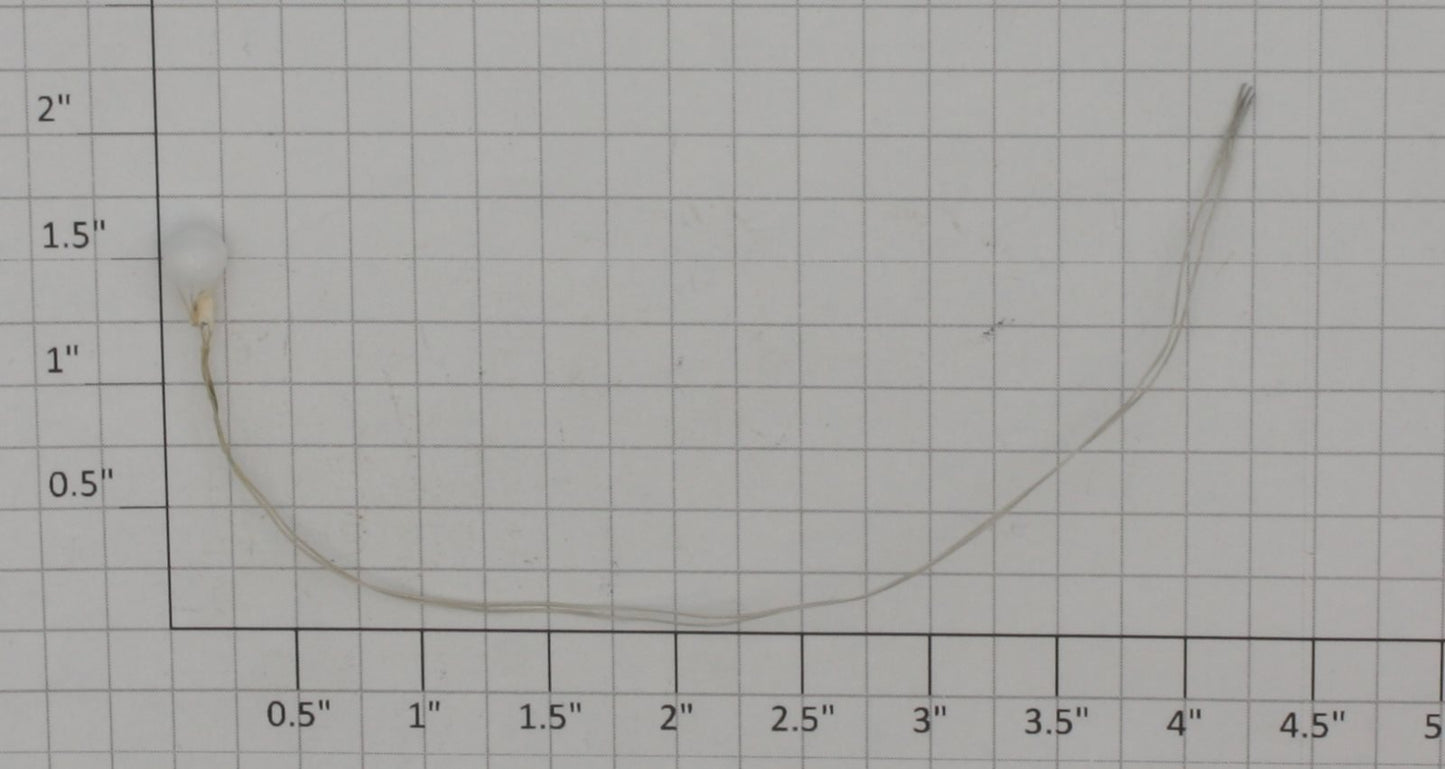 Model Power 395 14 Volt White Gas Pea Light Bulbs with Wires