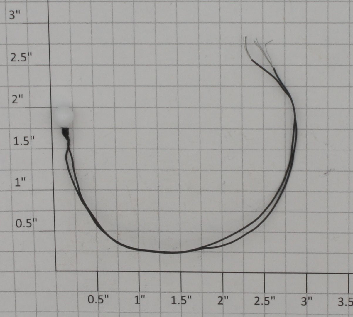 Model Power 395 14 Volt White Gas Pea Light Bulbs with Wires