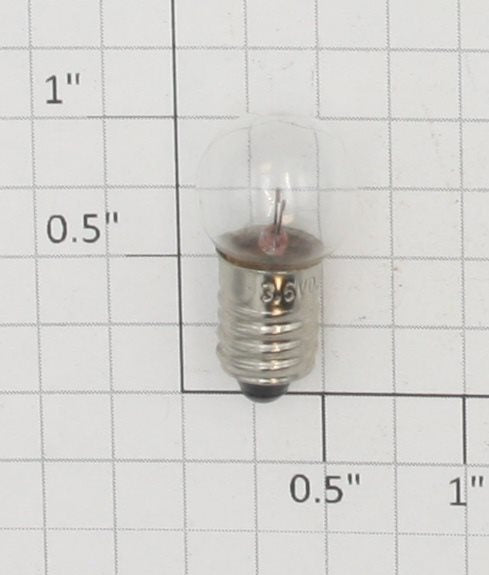 Acme  3-6 Volt Screw Base Clear Large Globe Light Bulb