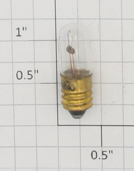 Acme 40 Miniature Screw Base Clear 6.3V 15A Clear Tall Light Bulb