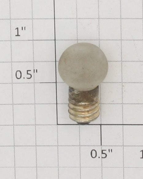 Acme 06-256 15 Volt Screw Base Gray Frosted Large Globe Light Bulb
