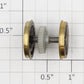 Roundhouse 77052 HO Geared Driver Wheel Set with Brass Rim