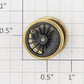 Roundhouse 77052 HO Geared Driver Wheel Set with Brass Rim