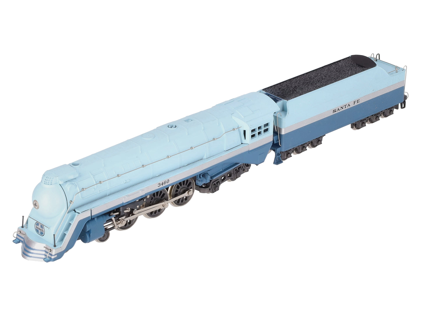 Rivarossi 1202 HO Santa Fe "Blue Goose" Steam Locomotive & Tender EX/Box