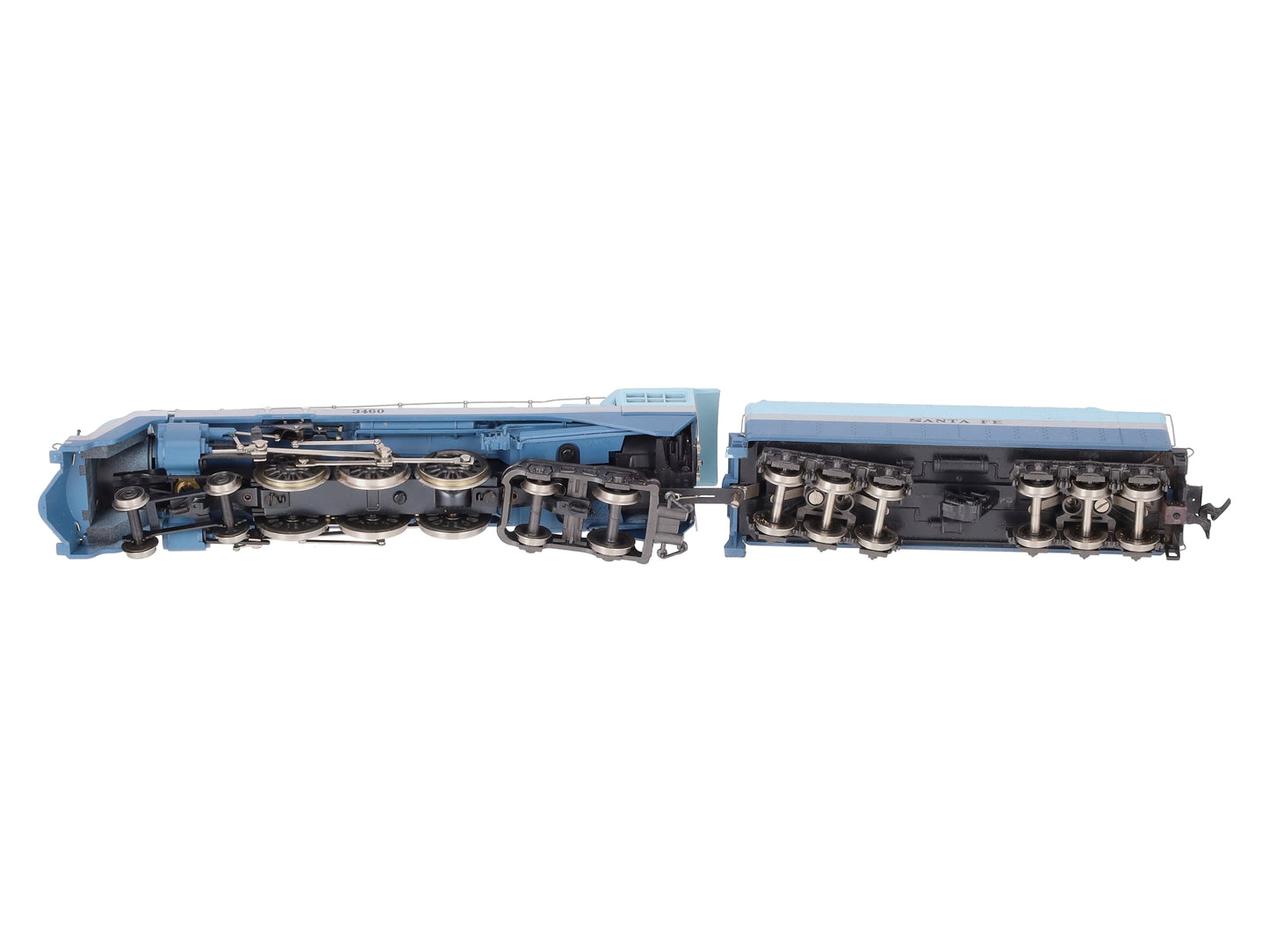 Rivarossi 1202 HO Santa Fe "Blue Goose" Steam Locomotive & Tender EX/Box