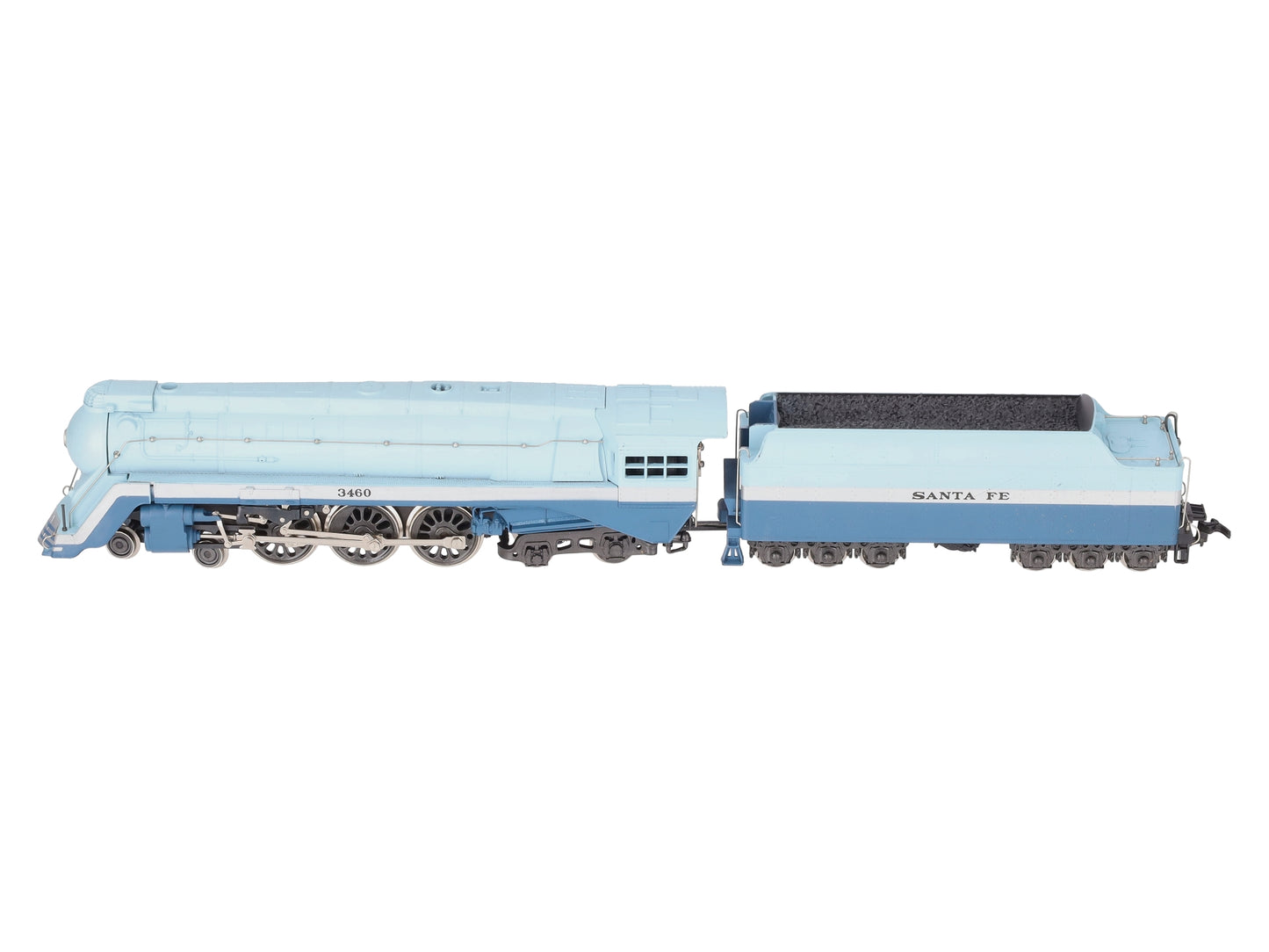 Rivarossi 1202 HO Santa Fe "Blue Goose" Steam Locomotive & Tender EX/Box