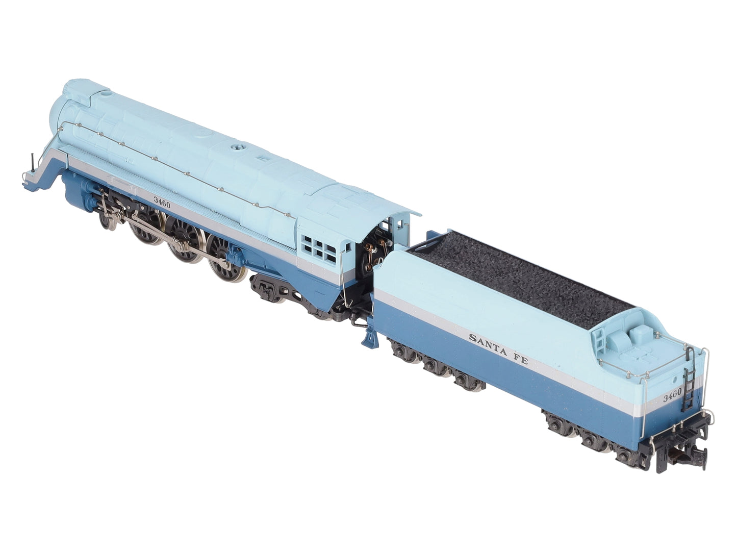 Rivarossi 1202 HO Santa Fe "Blue Goose" Steam Locomotive & Tender EX/Box