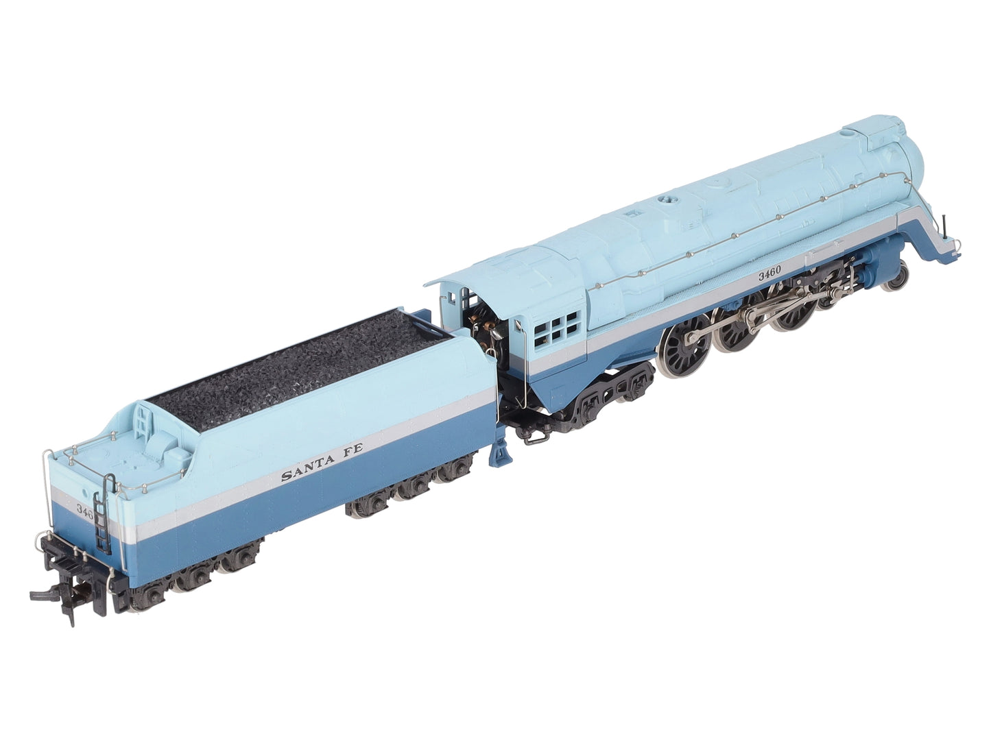 Rivarossi 1202 HO Santa Fe "Blue Goose" Steam Locomotive & Tender EX/Box