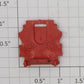 Lionel 55-6 Tie-Jector Red Ornamental Side Brake