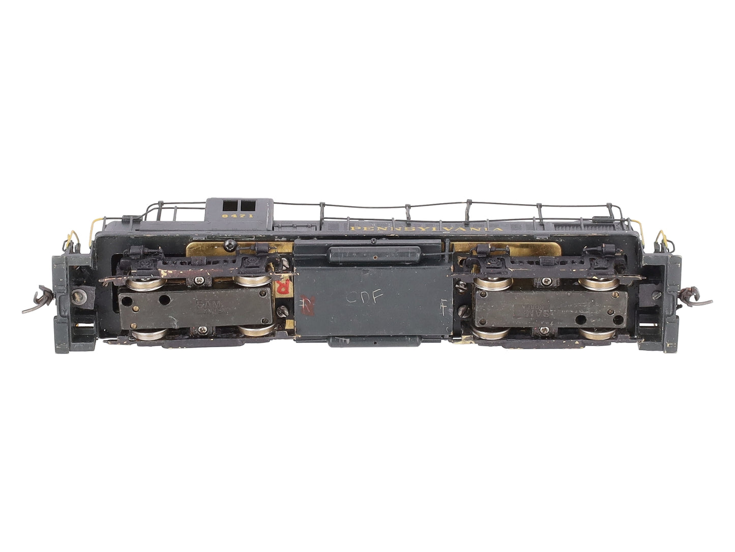 Alco HO Brass PRR RS-3 Diesel Locomotive- Painted EX/Box