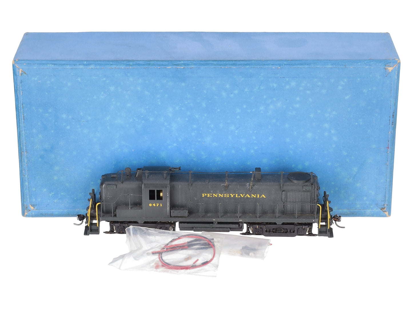 Alco HO Brass PRR RS-3 Diesel Locomotive- Painted EX/Box