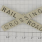 Lionel 154-35 White Plastic Railroad Crossing Sign