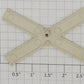 Lionel 154-35 White Plastic Railroad Crossing Sign