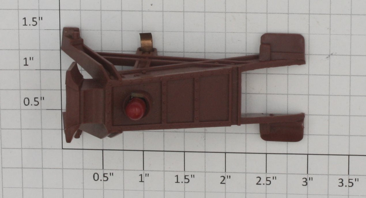 Lionel 2280-1 Brown Plastic Track Bumper with Light Assembly
