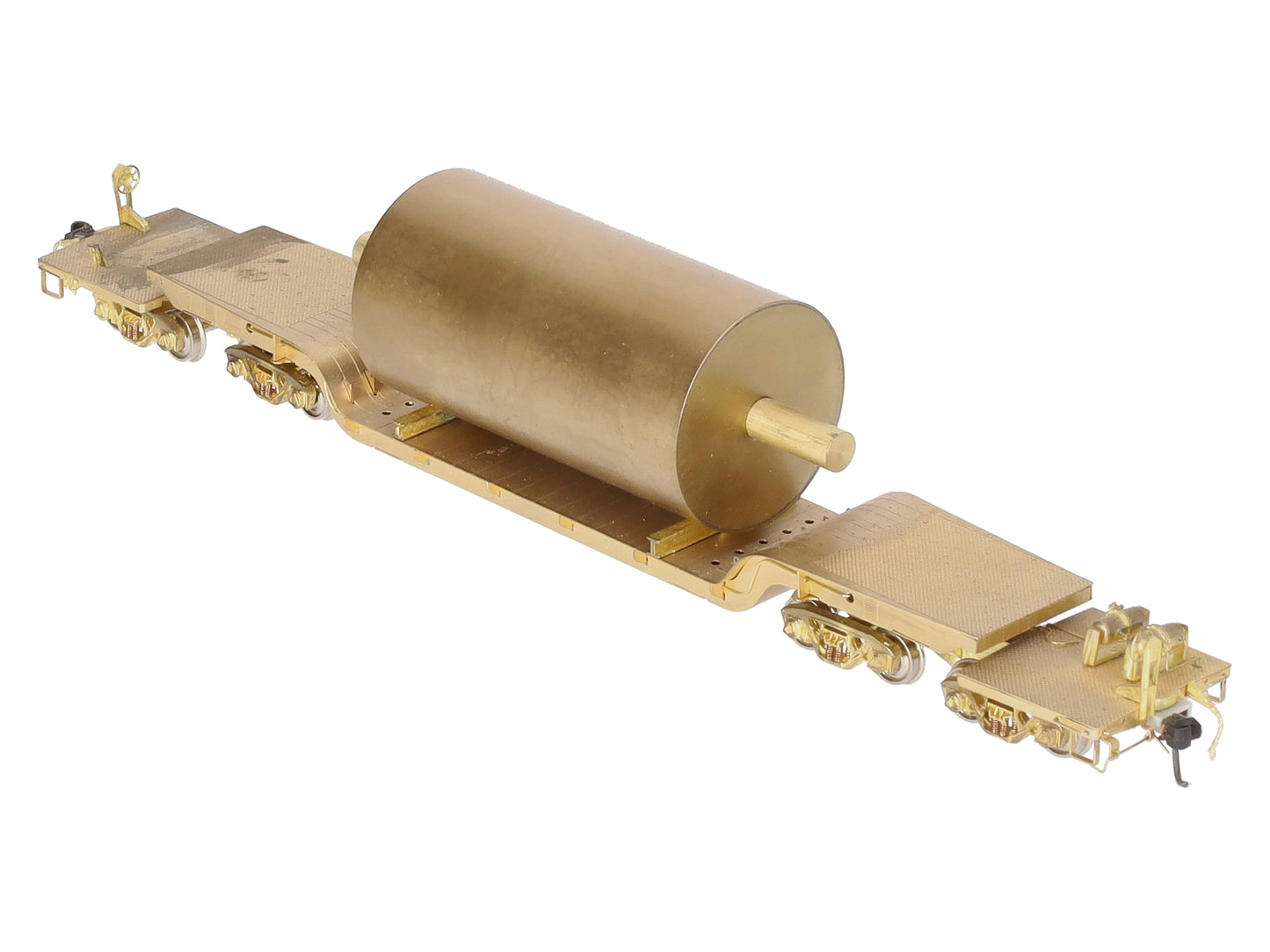 E&P Associates HO BRASS 77-6 Depressed Center Flatcar w/Load -Unpainted VG/Box