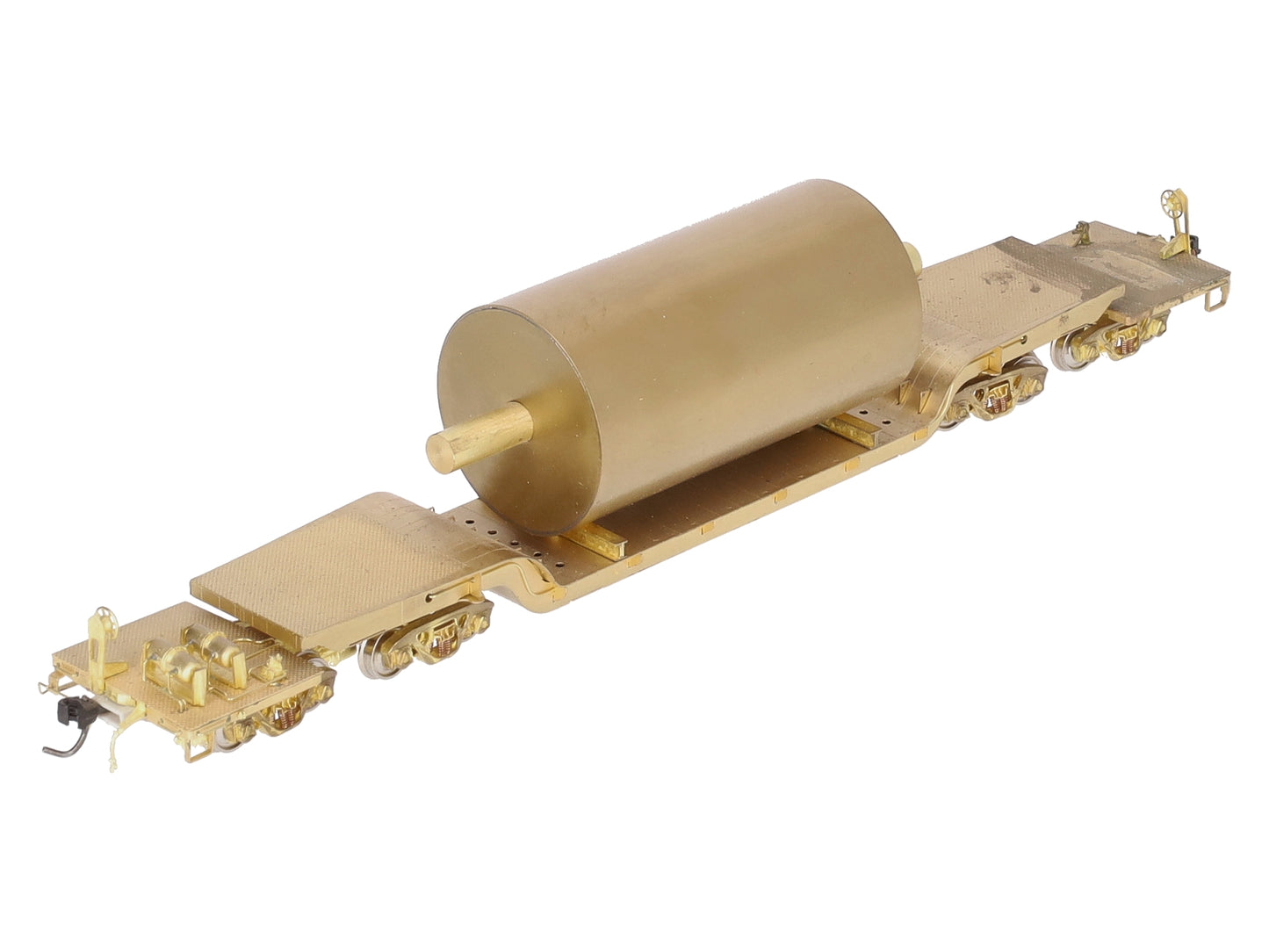 E&P Associates HO BRASS 77-6 Depressed Center Flatcar w/Load -Unpainted VG/Box
