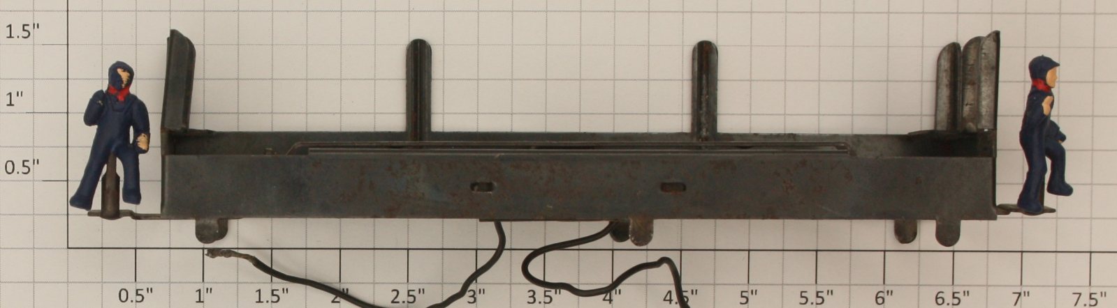 American Flyer PA13B847-A #971 Lumber Unloading Car Assembly with Brakeman