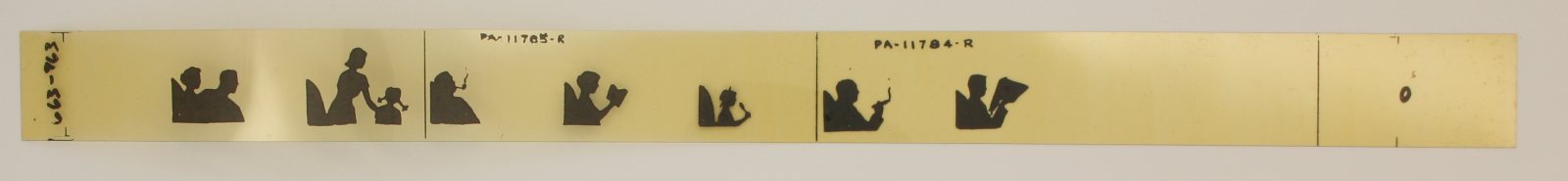 American Flyer PA11784-R Right Yellow Tinted Silhouette #663, 963 Passenger Car