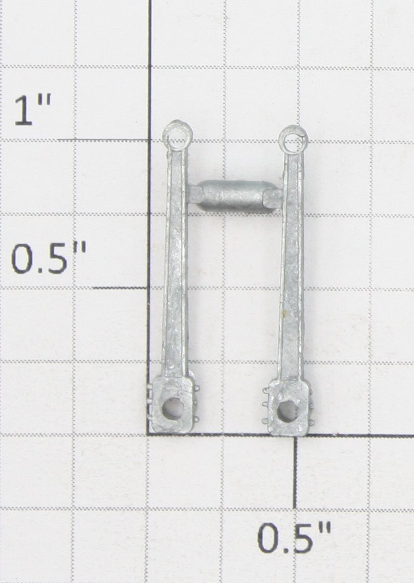 Roundhouse 77007 HO Unfinished Die Cast Main Drive Rod (Set of 2)